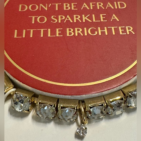 “DON’T BE AFRAID TO SPARKLE A LITTLE BRIGHTER” Stretch Bracelet and Earring Set - Picture 4 of 12